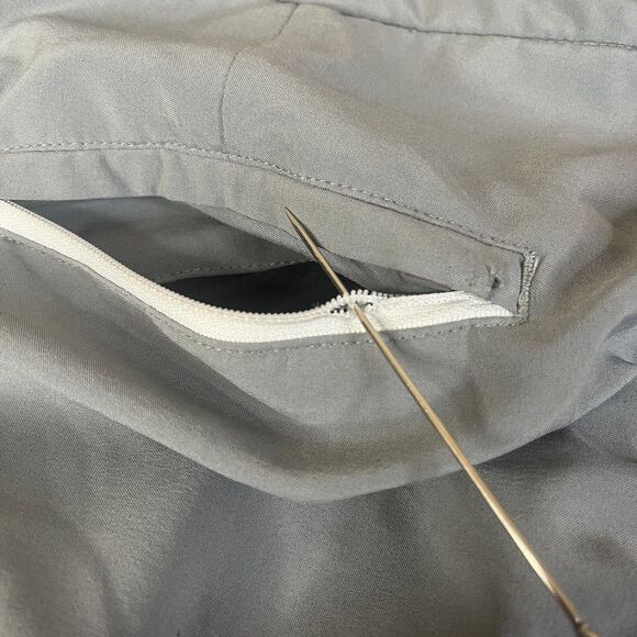 Primo Golf Pants Men 35 Short Gray Tapered Performance Jogger Stretch Ankle Zip - Picture 2 of 13